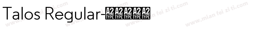 Talos Regular字体转换